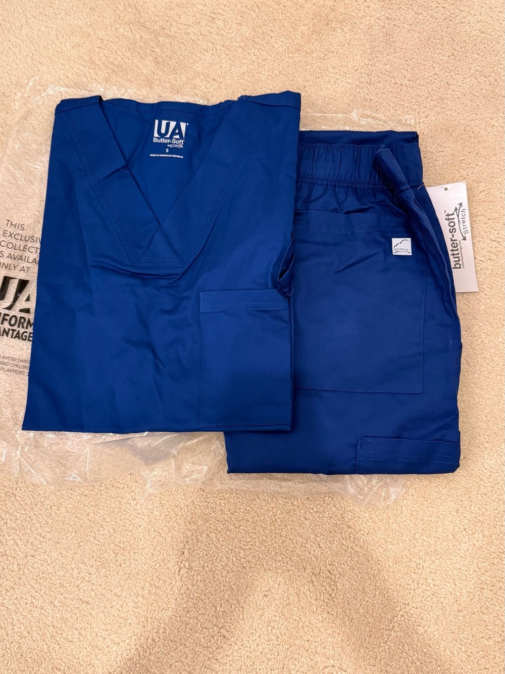 Uniform Advantage Men’s Scrub Set - Royal Blue